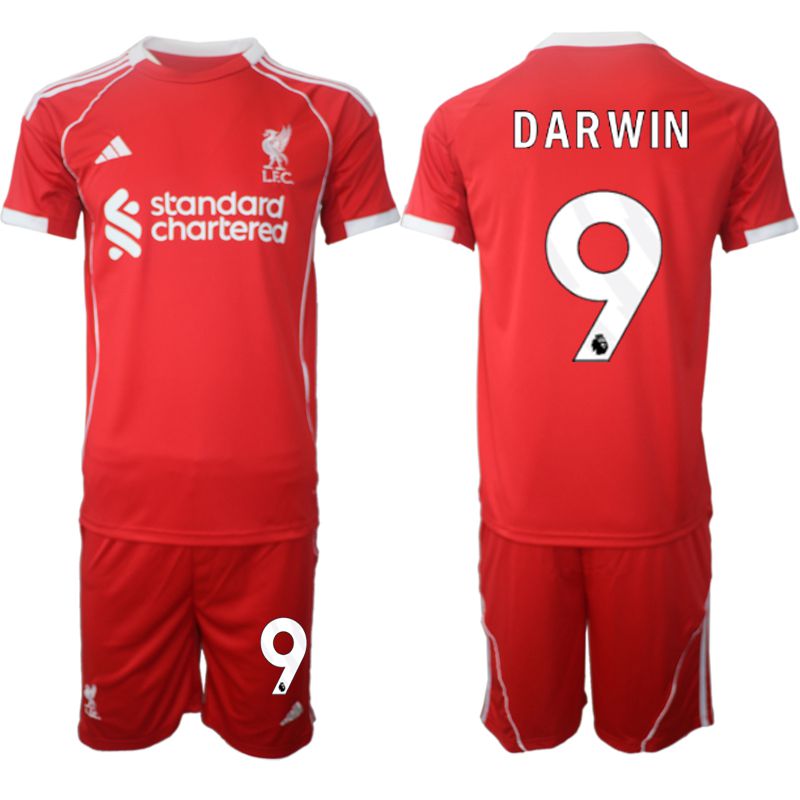 Men 2025-2026 Season Club Liverpool home red 9 Soccer Jersey